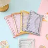 Square Loose Leaf Diary Notebook Glitter Journals Agenda Planner PVC Binder Goo Card Book Gift Set Stationery