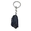 Минеральный сырой черный турмалиновый каменный каменной клавиш сумочка заклинание Ключе