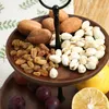 Hooks Round Wooden Double Layer Cake Stand Holder Dessert Table Tray Cupcake Display Rack Birthday Wedding Party Decoration