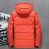 Heren down parkas hoogwaardige witte eend dikke jas sneeuw man mannelijke warme kap met kap winddicht winter bovenkleding 220924