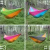 Hamac Parachute Double Léger Nylon Hamac Adulte Camping Voyage En Plein Air Hamacs Survie Jardin Balançoire Chasse Lit De Couchage RRB15802