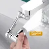 Bathroom Sink Faucets 2Pcs Faucet Extender Large Angle Rotating Splash Filter Aerator Universal Swivel Robotic Arm Extension