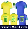 2022 brasiliani Richarlison G.JESUS maglie da calcio coppa del mondo camiseta 22/23 COUTINHO FIRMINO Marquinhos Casemiro brasil maglia da uomo maglia da calcio allenamento