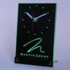 Relógios de parede Tnc0431 Martin Logan Speaker Audio Home Table Desk 3D LED Clock