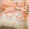 Bedding sets Bedding Set 2 Bedrooms Sheet Duvet Cover Linens Bedspread Euro Nordic 150 Family Bed Linen Beds for Girls Euro 220 Pillowcase 220924