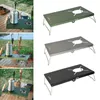 Camp Furniture Klappbarer Herdtisch, tragbarer Camping-Ständer, Halterung, Halter, Grill, Picknick-Schreibtisch mit Aufbewahrungsorganisator