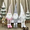 Noel Dekorasyon Bebekler Ağaç Dekor Yıl Süsleme Ren Geyiği Kardan Adam Noel Baba Ayakta Bebek Navidad Dekorasyon Merry 220924