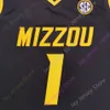 Mitch 2020 New NCAA Missouri Tigers Jerseys 1 Xavier Pinson College Baloncesto Jersey Negro Tamaño Joven Adulto