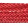 Perles 2mm corail rouge pierre naturelle pour la fabrication de bijoux rond entretoise en vrac Bracelet à bricoler soi-même collier prix usine qualité 15"