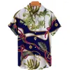 Chemises décontractées pour hommes unisexe 5XL respirant hawaïen Baroque français t-shirt impression 3D haute couture rue ample hommes Streetwear