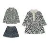 Flickklänningar Enkelibb F Kids Girls Marino Wool Knit långärmad Autumn Winter Baby Dress Toddler Soft Designer