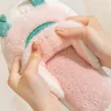 Slippers YvvCvv Cute Frog Fluffy Furry Slippers Women Warm Fuzzy Memory Foam Slippers Animal Slides Winter Indoor Soft Kawaii Shoes 220926