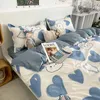 Bedding sets Girls Bedding Sets With Bed Linen Duvet Cover Flat Sheet Pillowcase Polyester Spring Summer King Single Full Size Set 220924