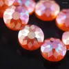 Beads 5pcs 18mm Rondelle Faceted Matte Crystal Glass Loose For Jewelry Making DIY Crafts