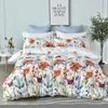 Ensembles de literie Moderne Floral Imprimé Double Ensemble de Literie Haute Qualité Maison Housse de Couette Oreiller Couvre 23 Pcs Ensemble Western Doux Couette Couverture 220924