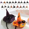 Party Decoration Halloween Pumpkin Headband Orange Witch Cosplay Headdress Christmas Party Props Hair Accessories Hat 21 Colors RRE14487