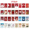 Dubbelsidig julbanner flaggor Snowman Santa Claus Pattern Festival Garden Flag Xmas Party Courtyard Decorated-FLAG T9I002098