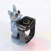 부드러운 실리콘 밴드 Wirst 스트랩에 맞는 전신 견고한 커버 증명 드롭 케이스 Apple Watch Iwatch Series 4 용 스크린 프로텍터가 내장 된