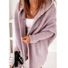 Women's Sweaters Mid-Length All-Match Cardigan Women Korean Fashion Loose Batwing Sleeve Sweaters Autumn New Loose Hooded Sweater Women's Jacket T220926