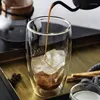 Wine Glasses 2-6PCS Double Wall High Borosilicate Glass Mug Heat Resistant Tea Milk Juice Coffee Water Cup Bar Drinkware Lover Gift