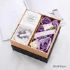 Decorative Flowers Home Decor Creative Love Gift Box Soap Flower Valentine's Day Artificial Rose Packaging Storage Scented Candle