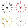 Wandklokken 2023 Home Clock 3D DIY Acryl Mirror Stickers voor decoratie woonkamer naald zelfklevende sticker hangend horloge