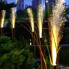 Lumières de jardin solaires Simulation Reed LED Lampes Extérieures Jardins Étanches Décor Fiber Optique Lumière Pieu Pelouse Décorative