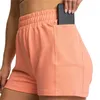 Pantalones cortos para mujer 2022 para mujer Entrenamiento suelto Cintura alta Cómodo Casual Color sólido Slim Fit Pantalones cortos elásticos con bolsillos