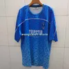 Erkek Tişörtleri Trapstar Mesh Futbol Forması Mavi No.22 Erkekler Spor Giyim T-Shirt 0926H22