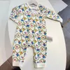 رومب من أجل طفل الأطفال المولود حديث الولادة العلامة التجارية الرسوم المتحركة زيت ملابس القطن بذلة