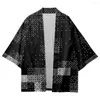 Abbigliamento etnico Plaid estivo stampato Pantaloncini Kimono tradizionali giapponesi Haori Donna Uomo Cardigan streetwear asiatico Yukata Samurai