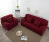 Tampas de cadeira Tampa de sofá de cor sólida 1/2/3/4 de margem de margens do mar, case de sofá com tudo incluído protetor de móveis de poliéster elástico moderno