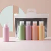 Storage Bottles 3/4pcs Portable Empty Travel Shampoo Lotion Shower Gel Soap Dispenser Reusable Silicone Refillable Container