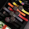スーパークローンウォッチ腕時計デザイナーラグジュアリーメンズメカニカルウォッチリチャミルズRM12-01完全自動ムーブメントサファイアミラーラバーウォッチバンドwatdbj