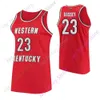 Mitch Western Kentucky Hilltoppers Maillot de basket-ball NCAA College Hollingsworth Charles Bassey Carson Williams Savage Anderson Camron Justice Lee