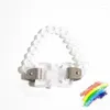 Link Armbänder PC 1017 Alyx 9SM Armband Frauen Frauen Stahl transparent Metallschnalle