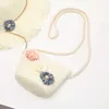 Sacs à dos Fille s Crossbody Bag Floral Rotin Mini Épaule Summer Straw Beach Kid s Casual Messenger s Enfants Sac À Main 220924