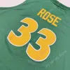 Mitch 2020 New NCAA William Mary Tribe Jerseys 33 Rose College Basketball Jersey Green Size 청소년 성인 All Stitched