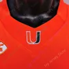 Mitch 2020 Novo NCAA Miami Hurricanes Jerseys 4 Jaylan Knighton College Football Jersey Size Youth Adult Orange