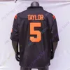 MITCH 2020 NEW NCAA VIRGINIA TECH HOKIES JERSEYS 5タイロッドテイラーカレッジフットボールジャージーブラックサイズ青年大人