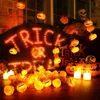 Kerstdecoraties 1020Led Halloween String Lights Pumpkin Spider Bat Skull Lamp Garden Party Outdoor Halloween Decoratie voor Home Lantern Light 220926