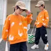 Pullover Boy Top Long Sleeve Sweatshirt Spring Fall Clothing Salting Slothing Sport Sport Severy School Complements 220924