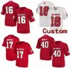 SJ NCAA College Jerseys NC State Wolfpack 3 Emeka Emezie 5 Tabari Hines 8 Ricky Persoon Jr 16 Bailey Hockman Custom Football Stitched