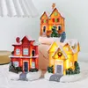 Decorazioni natalizie FENGRISE Led Light House Merry For Home Tree Ornament Xmas Navidad Anno 2023 220926