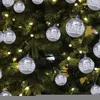 Noel Süslemeleri Noel Şeffaf Top Kolye Noel Ağaç Süsleri Ev Navidad Hediyeleri Yıl 2023 220926