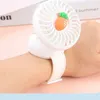 Elektrische Fans Kinder Neue Sommer Handgelenk fan Nette Obst Mini Uhr Kleine Fan Stumm Tragbare USB Aufladbare Fan T220924