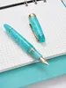 Fountain Pens Kaigelu 356 Art Pen Resin Lady Gift Colorful Acrylic Fountian Caligraphy Pen Cute School Supplies Golden Clip Torpedo 220923