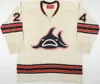 Gla Custom Vintage Men 1972-74 Jim Watson WHA Los Angeles Sharks Game Worn Jersey Ron Garwasiuk Jim Niekamp top qualité