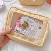 Cosmetic Bags Bear Mesh Case Girls Portable Travel Wash Stoarge Bag Large Capacity Make Up Organizer Kawaii Pouch Home Toilet