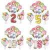 Donut-Eiscreme-Ballons-Set „Have a Sweet Day“-Folien-Donut-Zahlen-Helium-Ballon-Jubiläums-Geburtstags-Party-Dekoration
